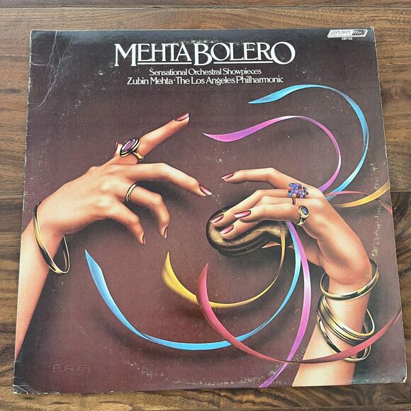 Mehta Bolero Sensational Orchestral Showpieces Vinyl LP 1972 London CS 7132 - Picture 2 of 8